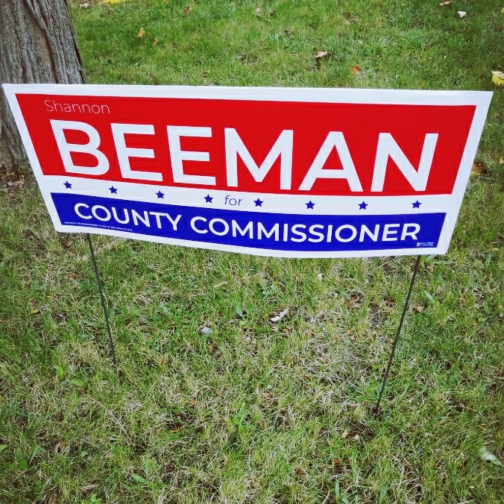 Vote Beeman 2018 Sign